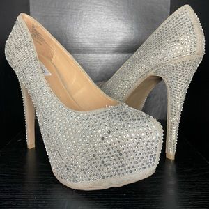 Steven Madden Damsel Heels sz 9 in Pewter